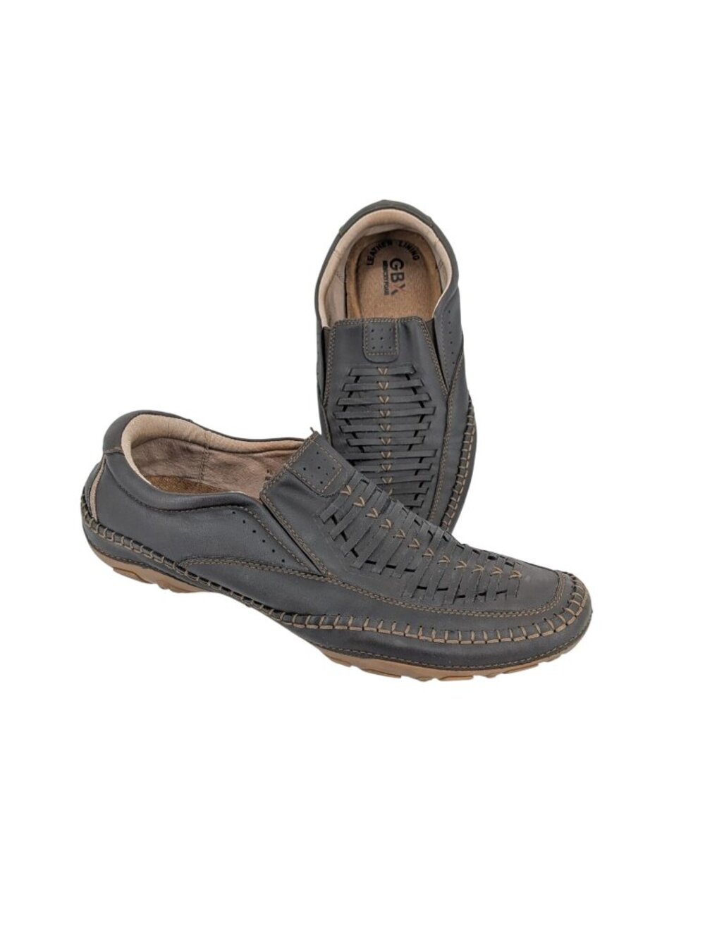 GBX Weaver Slip On Shoes Casual Loafers Faux Leather Comfort Vacation Size 9.5‎